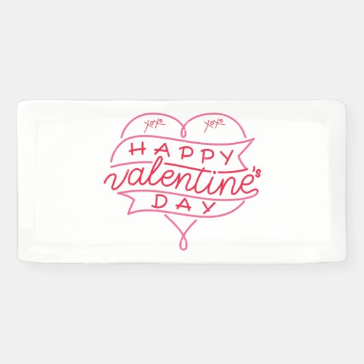 Bannière vinyle 2x1 Joyeuse Saint-Valentin (Horizontal)