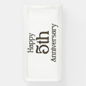 Bannière vinyle 2x1 pour 5ème anniversaire (Verticale)