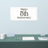 Bannière vinyle 2x1 pour le 5ème anniversaire (Salon professionnel)