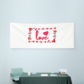 Bannière vinyle 4x10 pour la Saint-Valentin Amour (Salon professionnel)