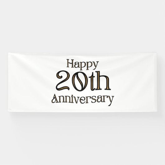 Bannière vinyle 4x10 pour les 20 ans (Horizontal)