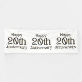 Bannière vinyle 4x12 pour 20e anniversaire (Horizontal)