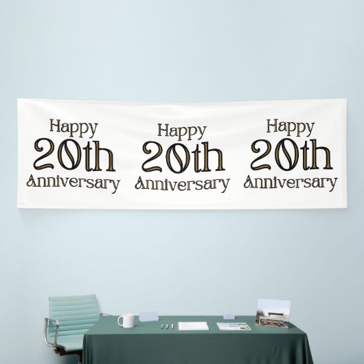 Bannière vinyle 4x12 pour 20e anniversaire (Salon professionnel)