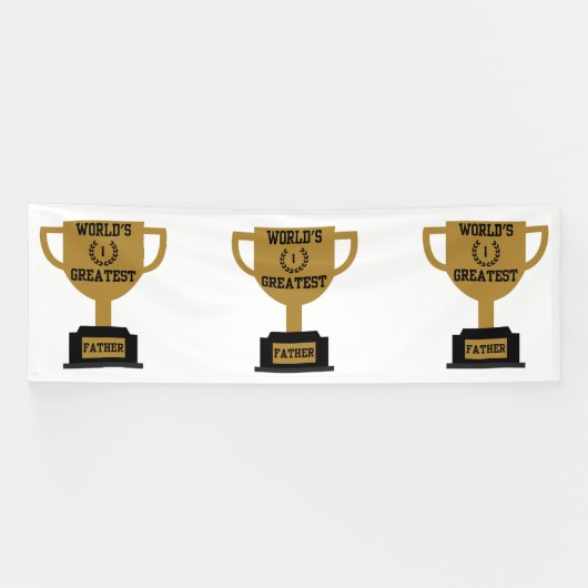 Bannière vinyle 4x12 pour la fête des pères la plu (Horizontal)