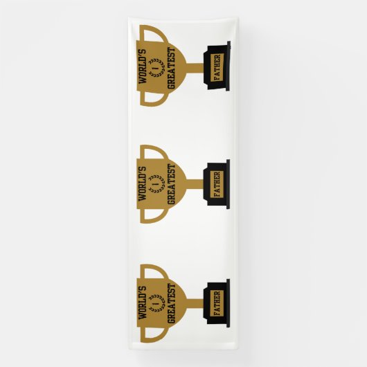 Bannière vinyle 4x12 pour la fête des pères la plu (Verticale)