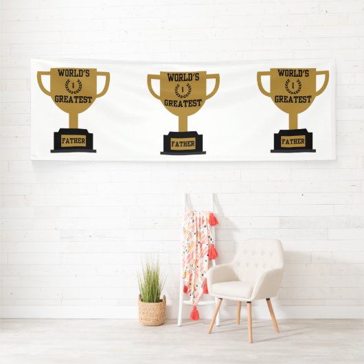 Bannière vinyle 4x12 pour la fête des pères la plu (Insitu)