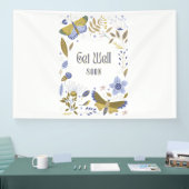 Bannière vinyle 4x6 Get Well Soon Blues (Salon professionnel)