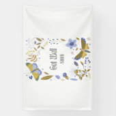 Bannière vinyle 4x6 Get Well Soon Blues (Verticale)