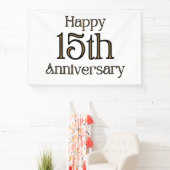 Bannière vinyle 4x6 pour 15e anniversaire (Insitu)