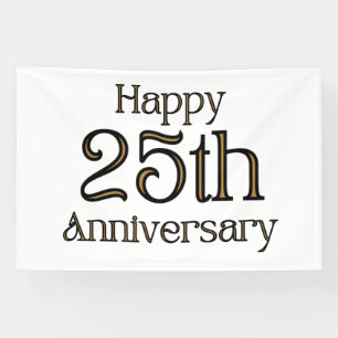 Bannière vinyle 4x6 pour 25e anniversaire