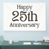 Bannière vinyle 4x6 pour 25e anniversaire (Salon professionnel)