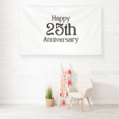 Bannière vinyle 6x10 pour 25e anniversaire (Insitu)