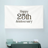 Bannière vinyle 6x10 pour 25e anniversaire (Salon professionnel)