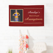 Bannière vinyle Bharatanatyam Arangetram (En situation)
