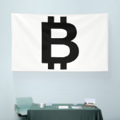 Bannière vinyle Bitcoin B Gras 6x10 (Salon professionnel)