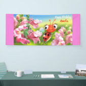 Bannière vinyle de 6' x 2,5' de Ladybug Customisée (Salon professionnel)