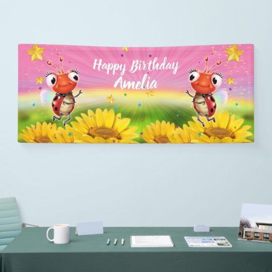 Bannière vinyle de 6' x 2,5' de Ladybug Customisée (Salon professionnel)