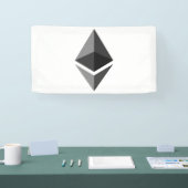 Bannière vinyle Ethereum Gris Icon 1.6x3 (Salon professionnel)