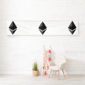Bannière vinyle Ethereum Gris Icon 2,5x12 (En situation)