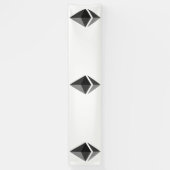 Bannière vinyle Ethereum Gris Icon 2,5x12 (Vertical)