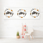 Bannière vinyle Halloween Fantôme Épouvantable 4x1 (Insitu)