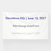 Bannière vinyle pour bureau (événement d'entrepris (Horizontal)