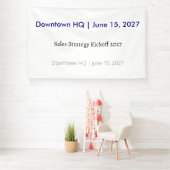 Bannière vinyle pour bureau (événement d'entrepris (Insitu)