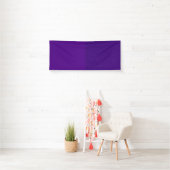 Bannière violette avec accent pailleté à droite (s (En situation)