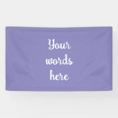 Bannière violette bleue personnalisée (Horizontal)