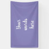 Bannière violette bleue personnalisée (Vertical)