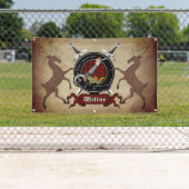 Bannière Wallace Clan Badge 3x5 (En situation)