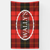 Bannière Wally's Homemade Goods in Plaid (Vertical)