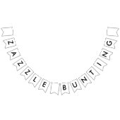 Bannière Zazzle Custom Bunting - Swallowtail (Tout)