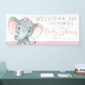 Bannières adorables Baby showers éléphants (Salon professionnel)
