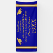 Bannières Bleu et Or ou Réunion de classe (Vertical)