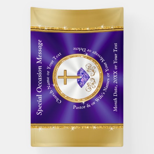 Bannières chrétiennes pour l'église ou toute occas (Verticale)