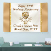 Bannières d'anniversaire de Mariage personnalisées (Salon professionnel)