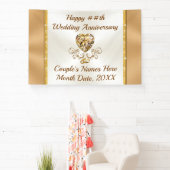 Bannières d'anniversaire de Mariage personnalisées (Insitu)
