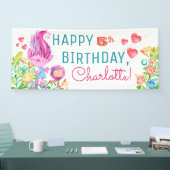Bannières d'anniversaire de Troll Mignon (Salon professionnel)