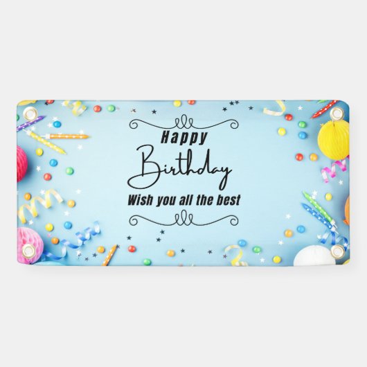 Bannières d'anniversaire - Imprimable Joyeux Anniv (Horizontal)