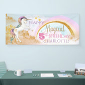 Bannières d'anniversaire Licorne (Salon professionnel)