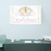 Bannières de Baby shower arc-en-ciel Unicorn (Salon professionnel)