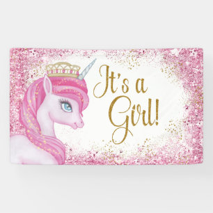 Bannières de Baby Shower Licorne