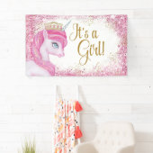 Bannières de Baby shower Unicorn (En situation)