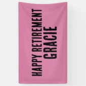 BANNIÈRES DE BANNIÈRES ROSES DU PARTI DE RETRAITE  (Vertical)