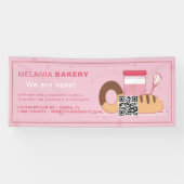 Bannières de boulangerie avec code QR ||| (Horizontal)