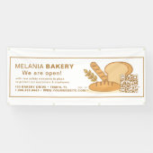 Bannières de boulangerie avec code QR | (Horizontal)