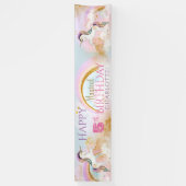 Bannières de fête d'anniversaire Arc-en-ciel Licor (Vertical)