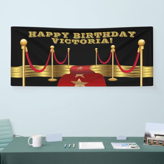Bannières de la fête d'anniversaire à Hollywood (Salon professionnel)