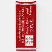 Bannières de la Réunion de classe, votre texte, (Vertical)